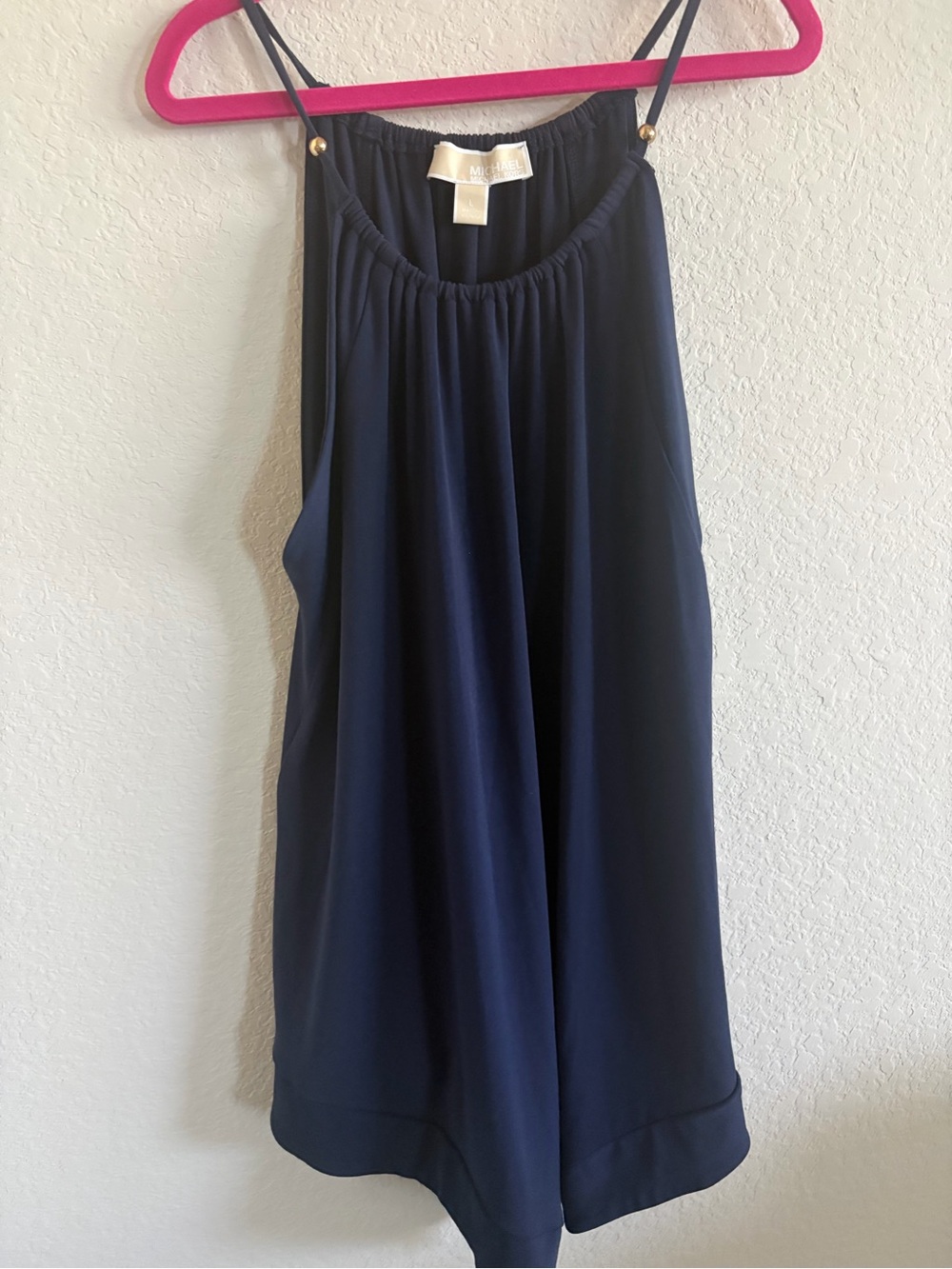 MICHAEL Michael Kors Navy Spaghetti-Strap Mini Dress
